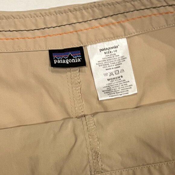 Patagonia Women's 10 Nylon Tan Outdoor Hiking Short Skirt‎ - Picture 2 of 4